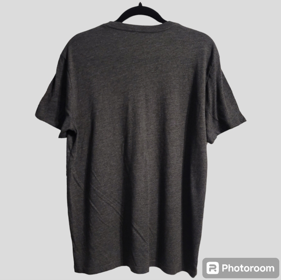 Lucky Brand T-Shirt Tee Men's Large Charcoal Gray Short Sleeve Spades Casual - Picture 3 of 10